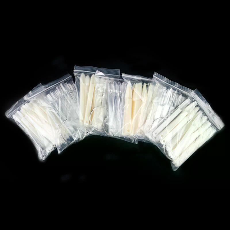 50Pcs False Nail Tips Polish Palette Nail Art Practice Color Display Sticker, Press On Nails Showing Shelf for DIY Manicure Tool