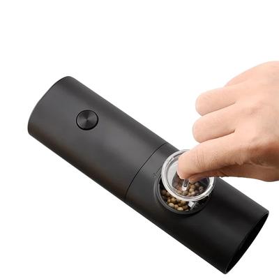 USB Rechargeable Electric Salt Pepper Grinder With Adjustable Roughness Freshly Ground Pepper Pepper Powder Grinder Kitchen Tool