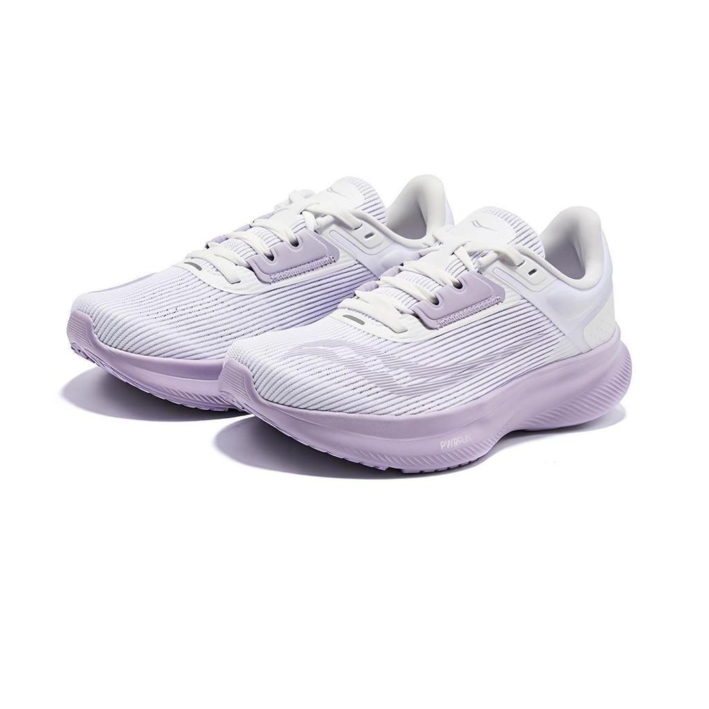 SAUCONY Vessel Mesh Cushioning Slip Resistant Breathable Low Top Casual Running Shoes Women's White Purple S18217-3
