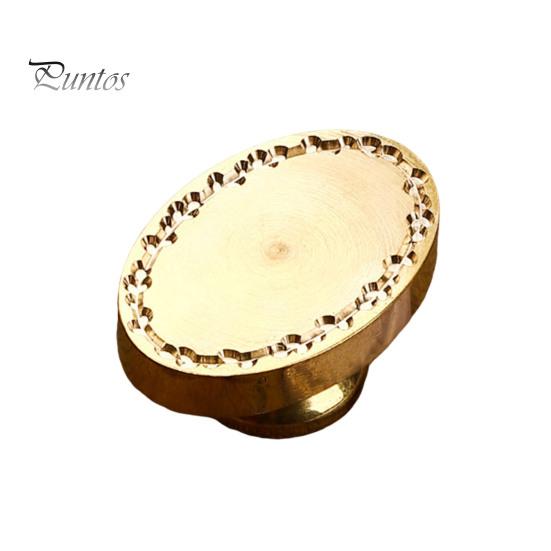 Stationery Accessory Minimalist Frame Wax Seal Stamp Head, Solid Brass Engraved Sealing Journal Decoration Replacement Heads for Envelope Gift