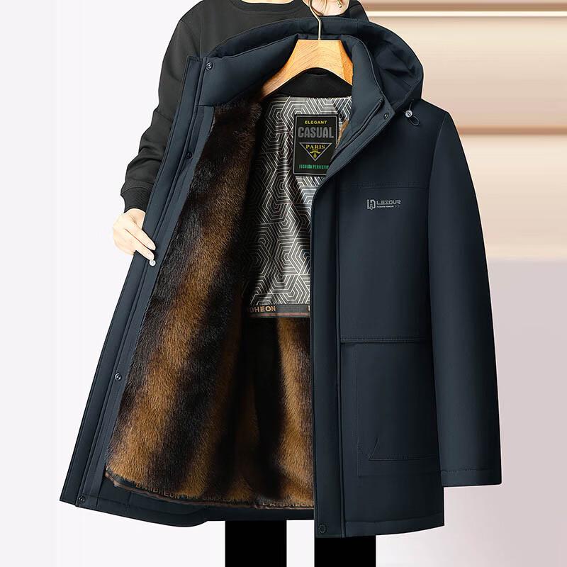 Yuzhaolin Men's Winter Hooded Padded Jacket