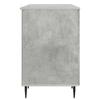 Desk with Door Concrete Grey 142.5 x 50 x 75 cm Engineered Wood
