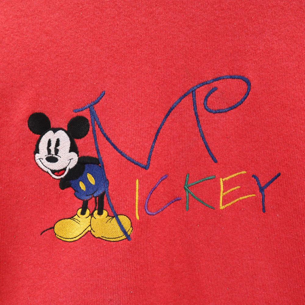 mickey & co. 90s Made in USA Old Blue Tag Long sleeve sweat trainer Men's Used