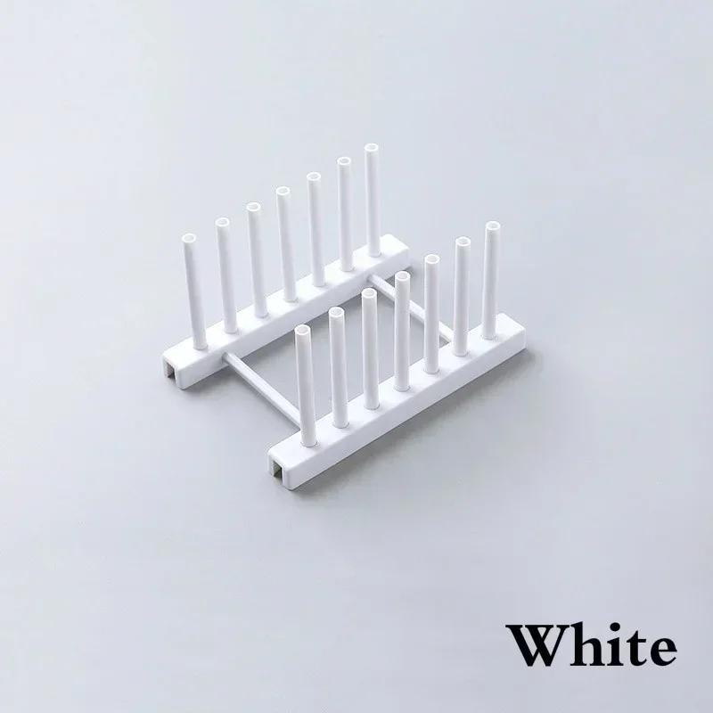 Plastic Dish Rack Storage Draining Racks Removable Shelf Plate Pot Lid Rack Storage Organizer Gadgets Supplies Kitchen Tools