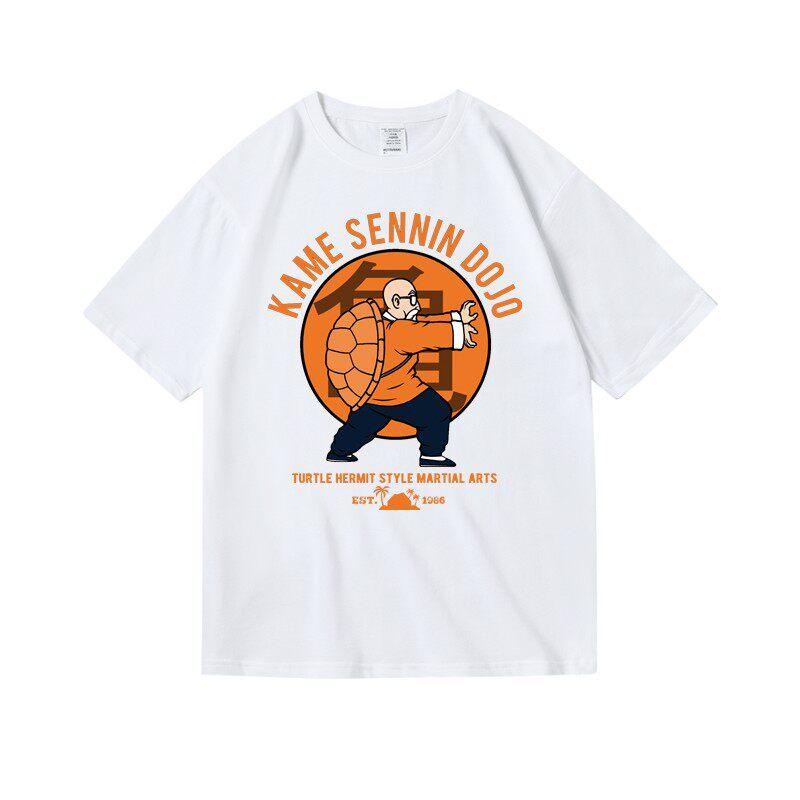 T-shirt Dragon Ball Maestro Muten Arti Marziali Grande Maestro Unisex Cotone Casual Manica Corta Uso Quotidiano Grafica Vintage Top