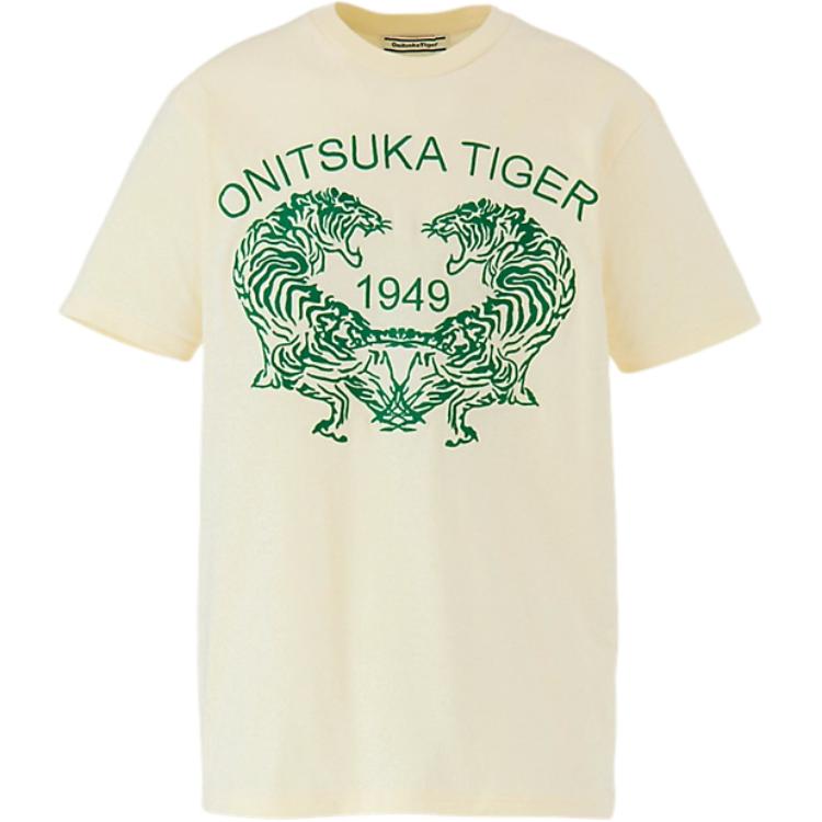 Onitsuka Tiger T Shirt Unisex Ecru 2183b184-700 S