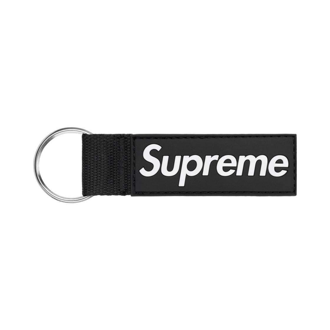 Supreme Webbing Keychain Black - 26SS ONE SIZE