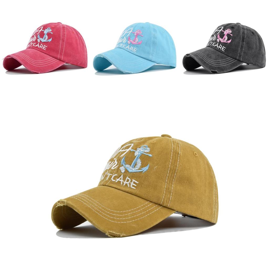 Retro Embroidered Baseball Cap Pure Cotton Material Old Casual Cool Fashion