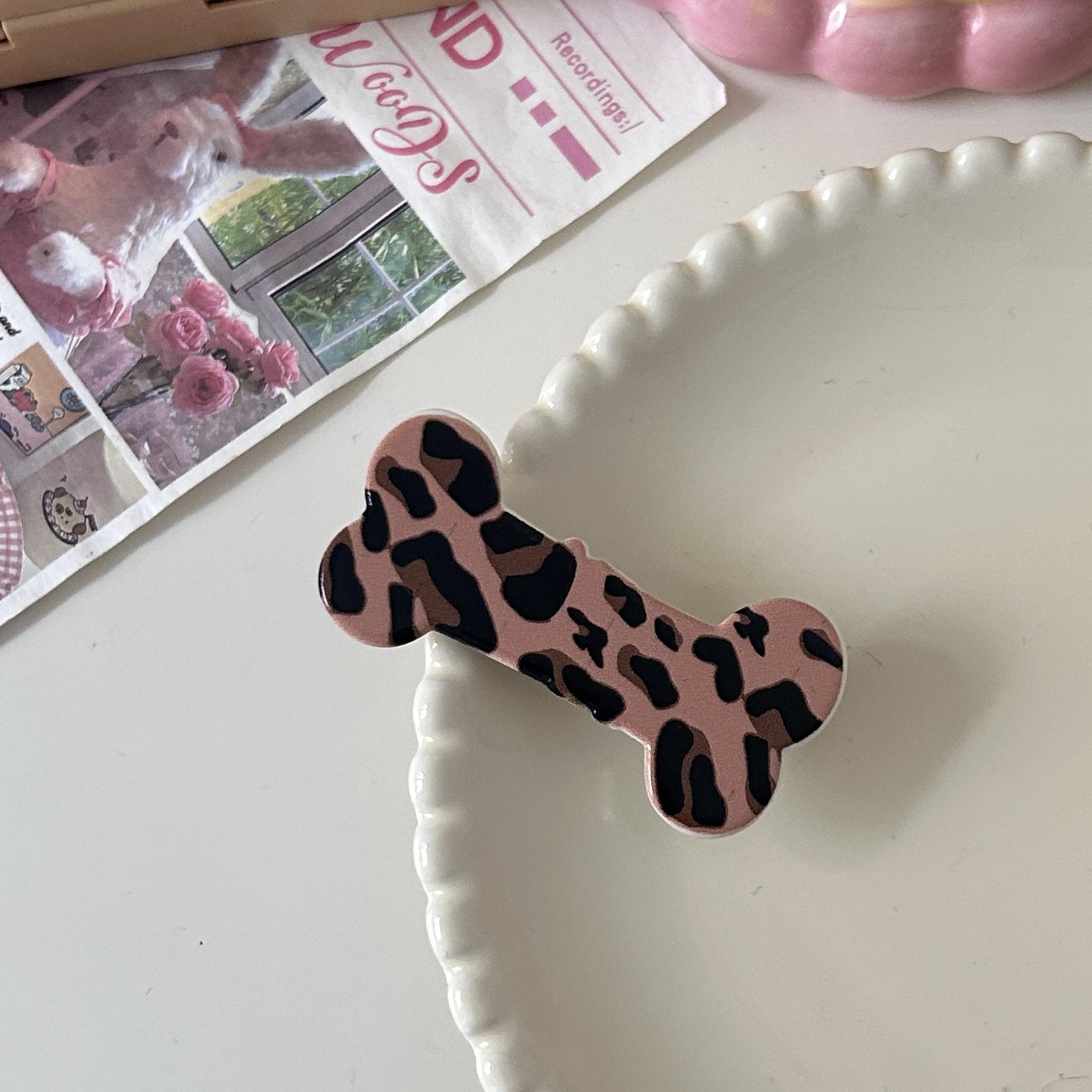 

Крутая заколка для волос с леопардовым принтом: Аксессуар в стиле Харадзюку для горячей девушки для осенне-зимней моды кофейный