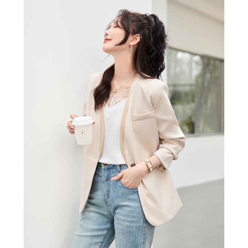 TERRE BLEUE Women's Casual Blazer Jacket