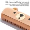 Kids Harmonica 16 Holes Musical Instrument Beginner Mouth Organ Hard Shatter Resistance Toy Instrument Bear