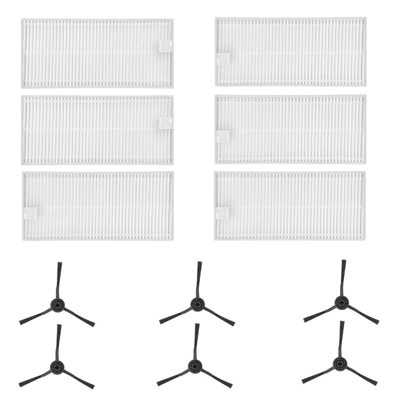 For W20 Robot Vacuum Cleaner Part Main Brush Side Brush HEPA Filter Robot Vacuum Cleaner Brush Replacement Part