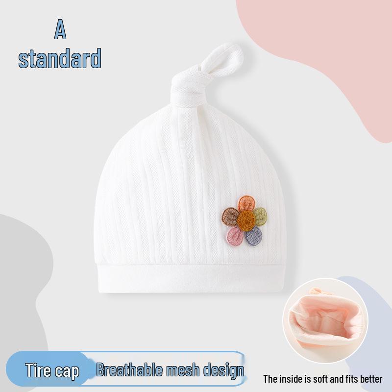 Four Seasons Newborn Knitted Cotton Hat - Warm, Soft, Windproof, Conical Style