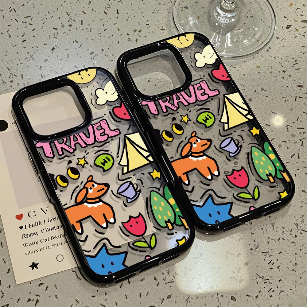 Acrylic Phone Case for iPhone 11 12 13 14 Pro 12 14 16 Pro Max for Samsung A16 A36 A56 S24 FE High-quality Painted Anti-fall Mobile Phone Case