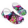 Printed EVA Garden Shoes for Women Men Lightweight Breathable Slip On Clogs Beach Pool Home Bathroom Sandals Soft Summer Wear