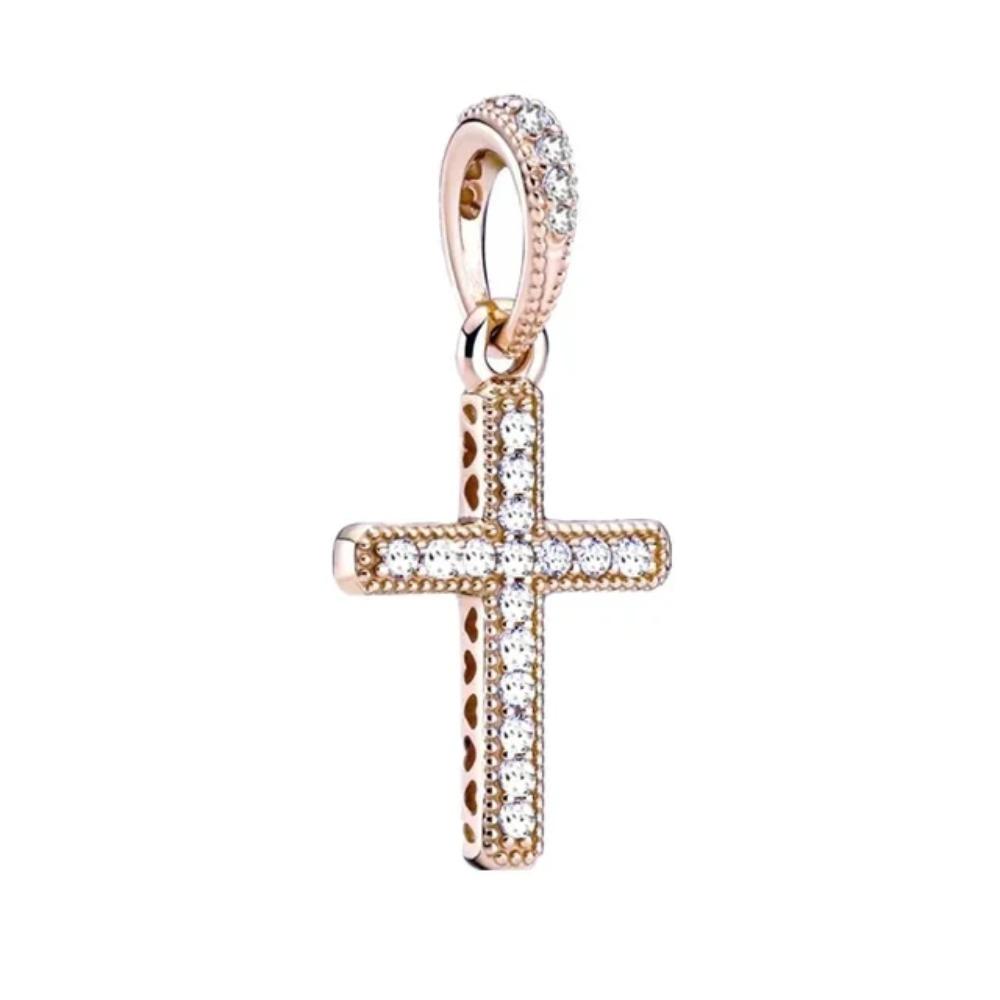 S925 Silver Lollipop Coffee Pot Charm Beads with Love Lock Key for DIY Women Bracelet Jewelry Boutique