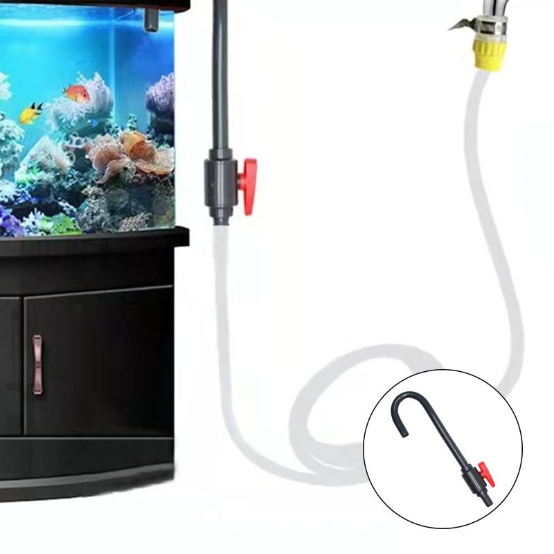 Aquarium Water Inlet Outlet Tube Flexible Change System For Easy Fish Tank Cleaning Home Use Transparent Design