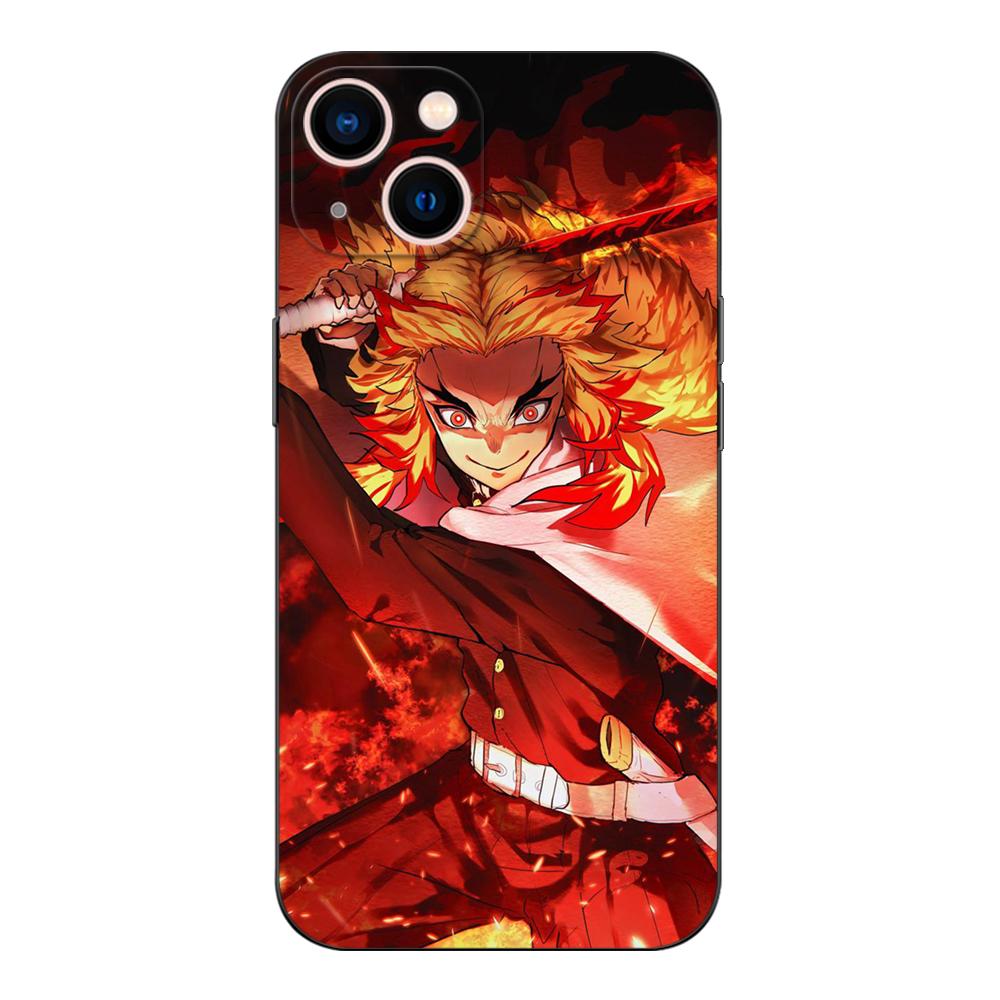 Schwarze TPU-Hülle für Samsung Galaxy S22 S20 S21 FE PLUS ultra+S10 E lite Rückseite Rengoku Kyoujurou