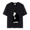 Cute Funny Tuxedo Cat Printing T Shirt Summer T-shirts Women Harajuku Fashion Style T-shirt Streetwear Women Clothing Graphic...