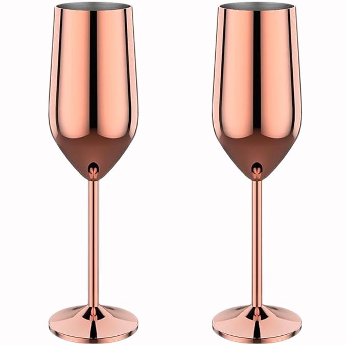 2Pcs New Stainless Steel Glass Cocktail Creative Metal Wine Glass Bar Restaurant Champagne Glass Red Wine Barware Cup