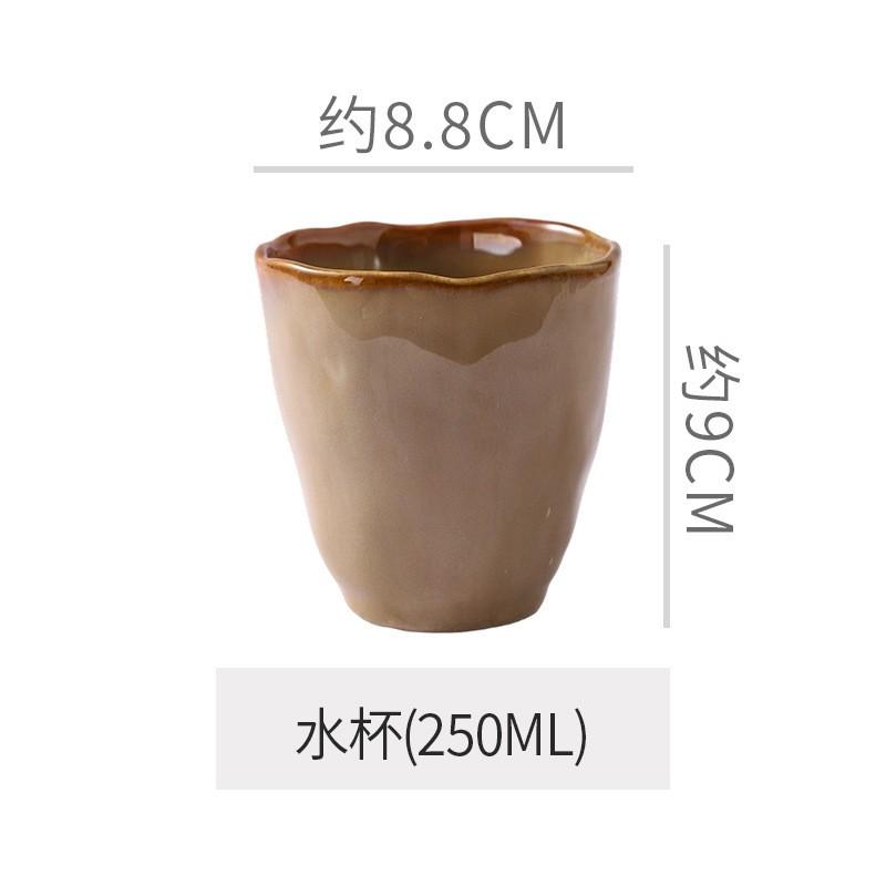 Handcrafted Japanese-Style Ceramic Irregular Shaped Dinnerware Set Rustic Minimalist Serving Plate Bowl Cup Adult Dining