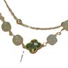 Hetian Jade Four-leaf Clover Double-layer Bracelet, Light Luxury, Flattering for the Complexion, New Lucky Design