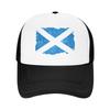 Mode Vintage Schottlandflagge Retro Schottische Flagge Netz-Baseballkappe Kinder Unisex Hut
