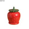 Creative Fruits Toothpick Holder Cotton Swab Can Apple/pear Shape Ceramic Jar Desktop Organizer Dental Floss Box Storage Jars