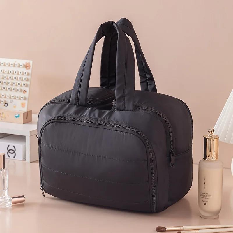 Cartoon Pattern Cute Portable Lightweight Makeup Bag Women's Travel Storage Bag Handheld Organizer Cosmetic Pouch Wash Bag