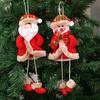 Decorazioni Natalizie Pendenti a Gamba Natalizi Regali di Natale Piccoli Pendenti in Tessuto per Albero di Natale Piccole Bambole