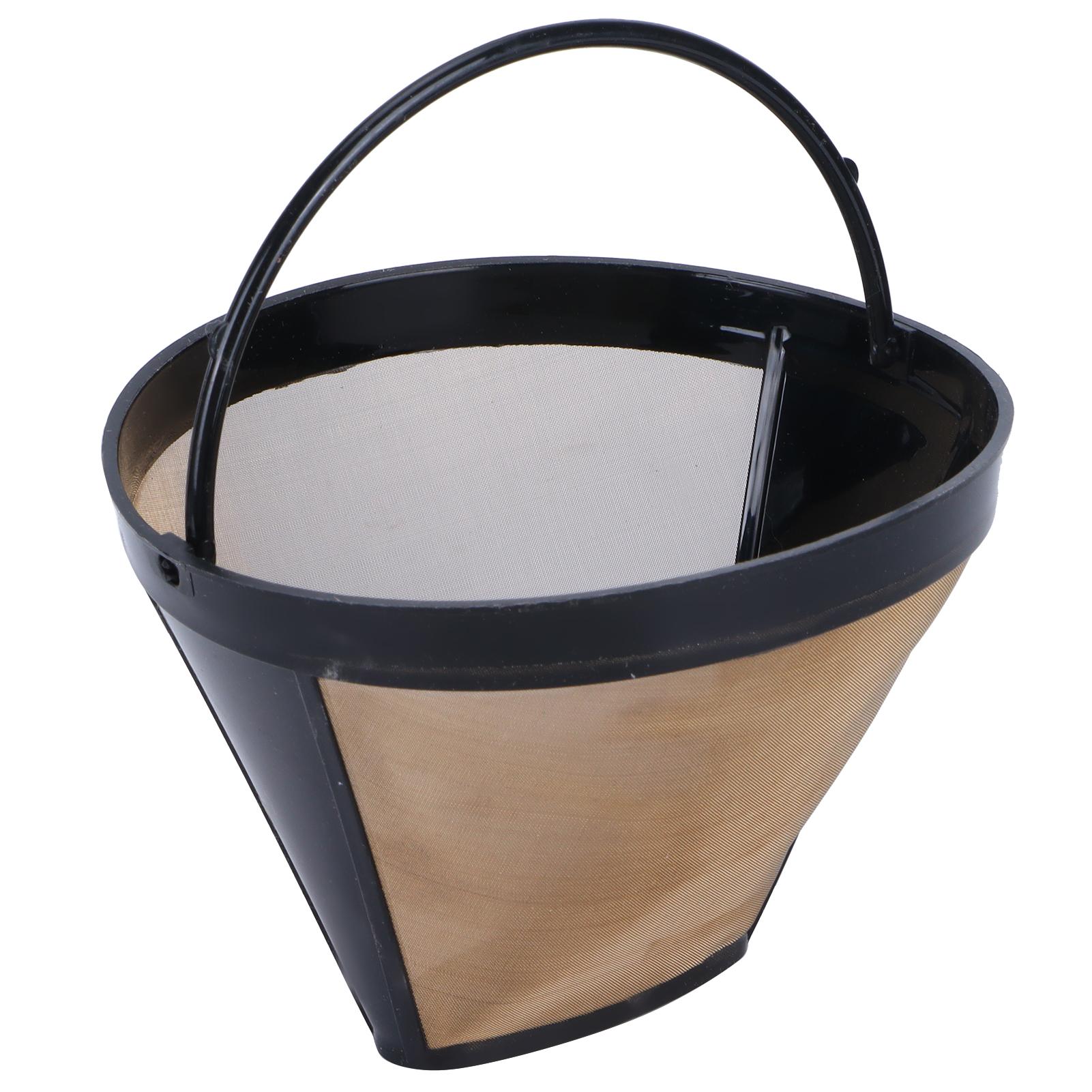 

Кофейный фильтр из нержавеющей стали Кофемашина Многоразовый Конус Кофейный фильтр Ситечко Золотой