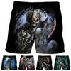 Men's 3D Printed Casual Shorts Summer  Gothic Sports Shorts Skateboarding Short