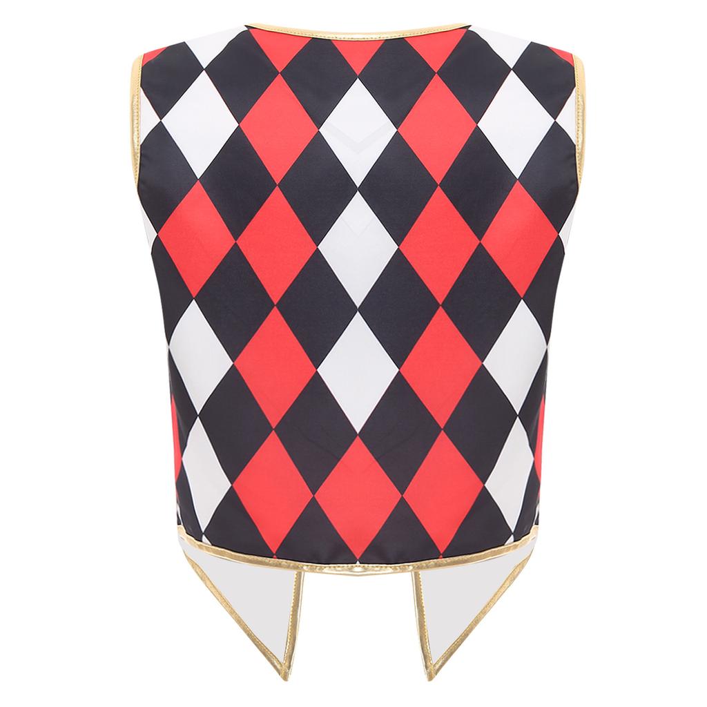 Costume da Domatore di Circo da Donna Senza Maniche Scollo a V Gilet