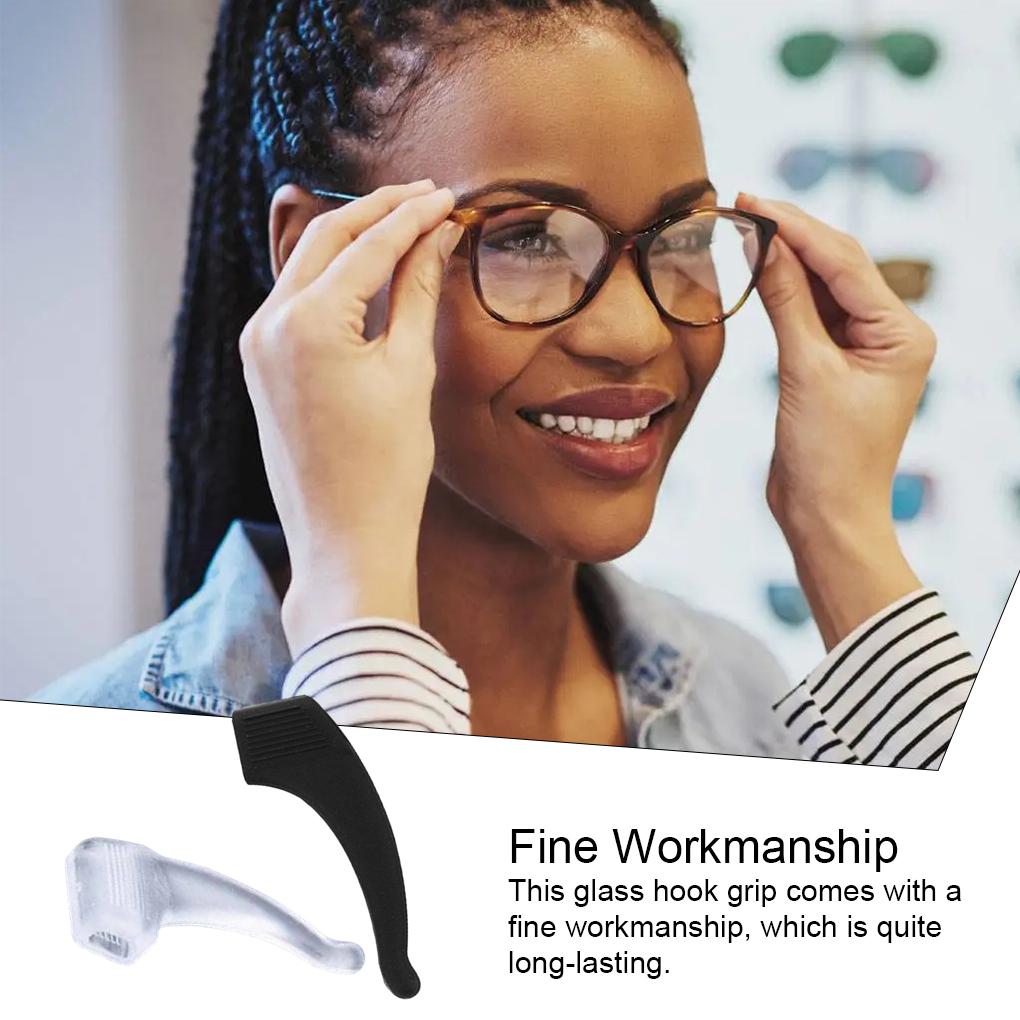 6X Grip Cover Eyeglass Supplies Craftsmanship Upgraded Fittings Accessories Black White Non-slippery Cap