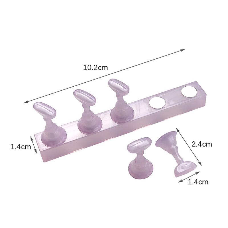 5 sztuk Fałszywe tipsy Ćwicz Stojak treningowy Uchwyt Podstawa Aurora Akrylowe zdobienia paznokci