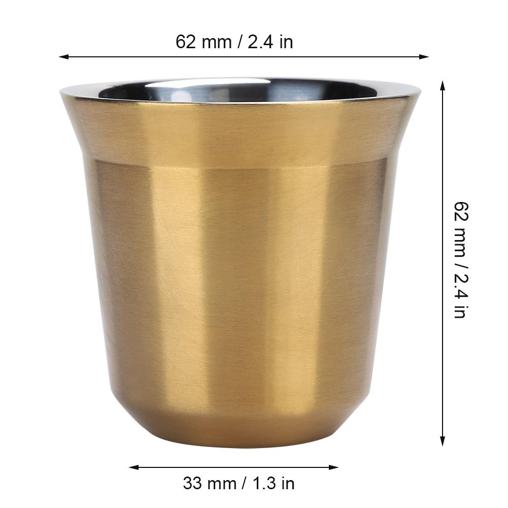 304 Stainless Steel Ht Insulated Double Layer Coffee Cup Mug for Home Coffee Shop