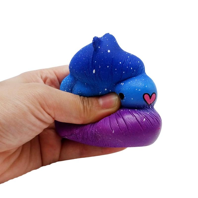Palla Anti-stress Morbida Arcobaleno Cacca Spremibile Divertente Imitazione Cacca Palla Sollievo dallo Stress Ornamenti Decorazione per la Casa