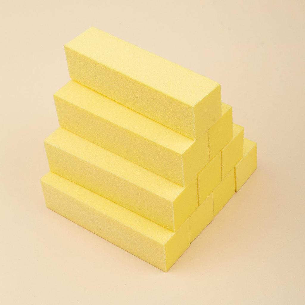 White Tofu High Foaming Buffing Block for Nail Shaping and Polishing