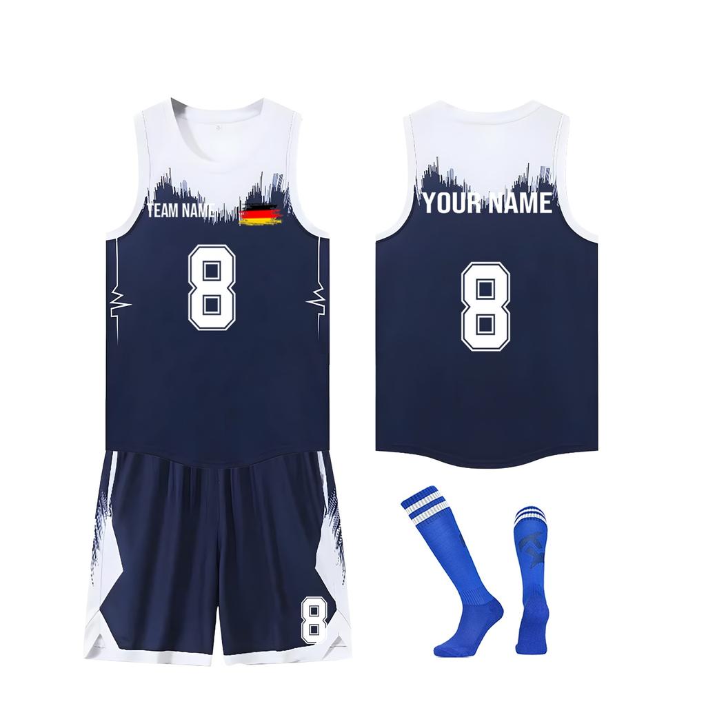 DIY Custom Adult And Children Three-piece Basketball Uniforms