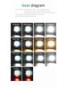 Portable LED Spotlight Lantern Strong Light Flashlight Outdoor Camping Fishing Emergency Rechargeable Magnetic Work Lamp W892