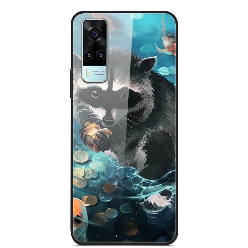 Tempered Glass Case For Vivo Y31 Y51 Case Soft Silicome Bumper For Vivo Y51 Y31 Phone Case Hard Glass Back Cover Y 31 Y 51 Funda