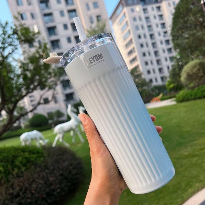 Modern And Minimalist Large Capacity 500ml Coffee Mug For Car Use With Double Wall Insulation