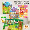 Children Reusable Jelly Sticker Book Creative Multi-Theme Cartoon Stickers Portable DIY Montessori Book Sticker Toy for Kids