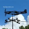 Weather Vane Ornament: Outdoor Wrought Iron Spray-Painted Roof Decoration Metal Craft
