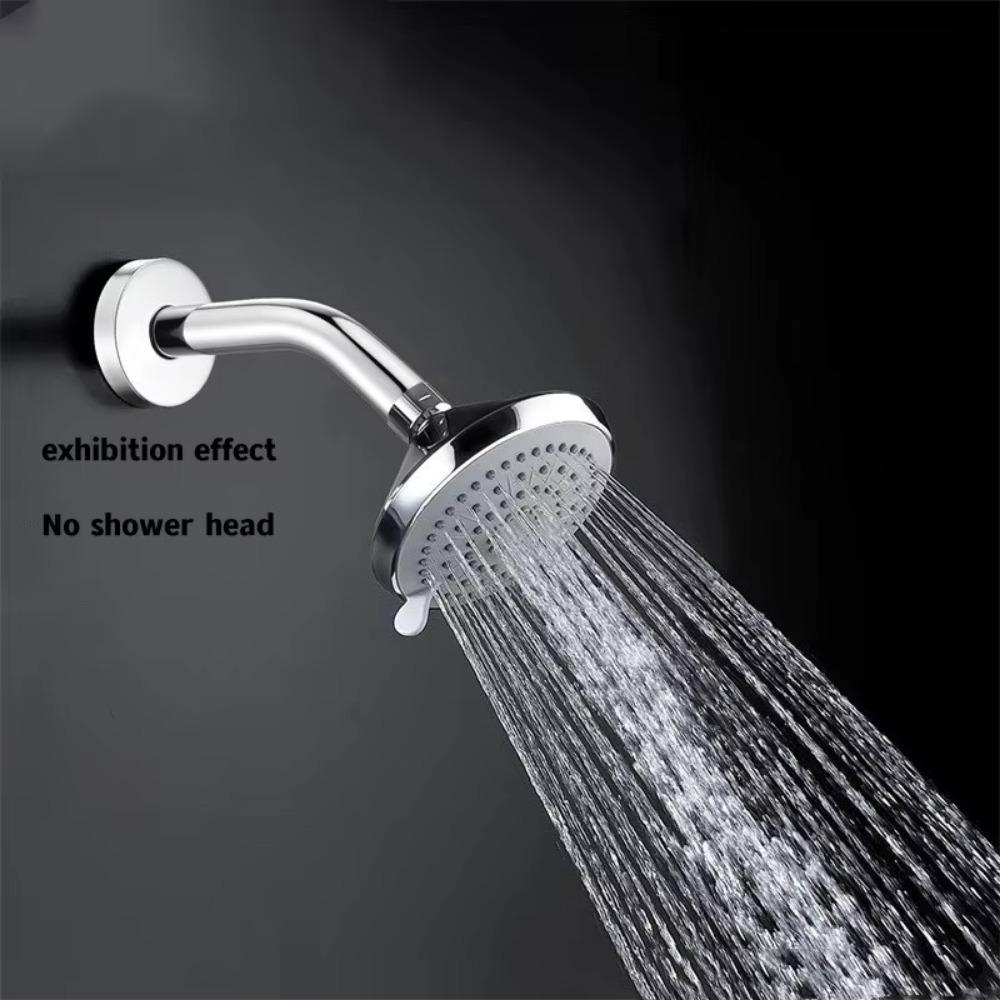 New Stainless Steel Shower Arm Wall Mounted Replaceable Shower Head Silver Extension Pipe Bathroom Home Accessories