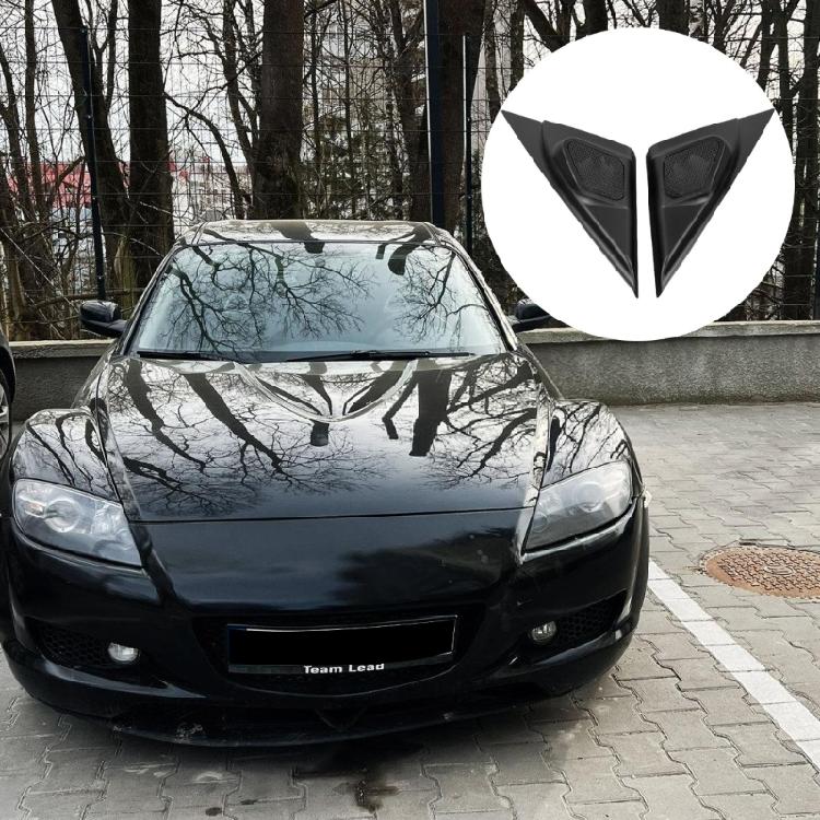 2 Stück Auto Tür Lautsprecher A-Säule Abdeckung Verkleidung Hochtöner Panel Keine Modifikation Erforderlich Einfache Installation für Auto Innenraum