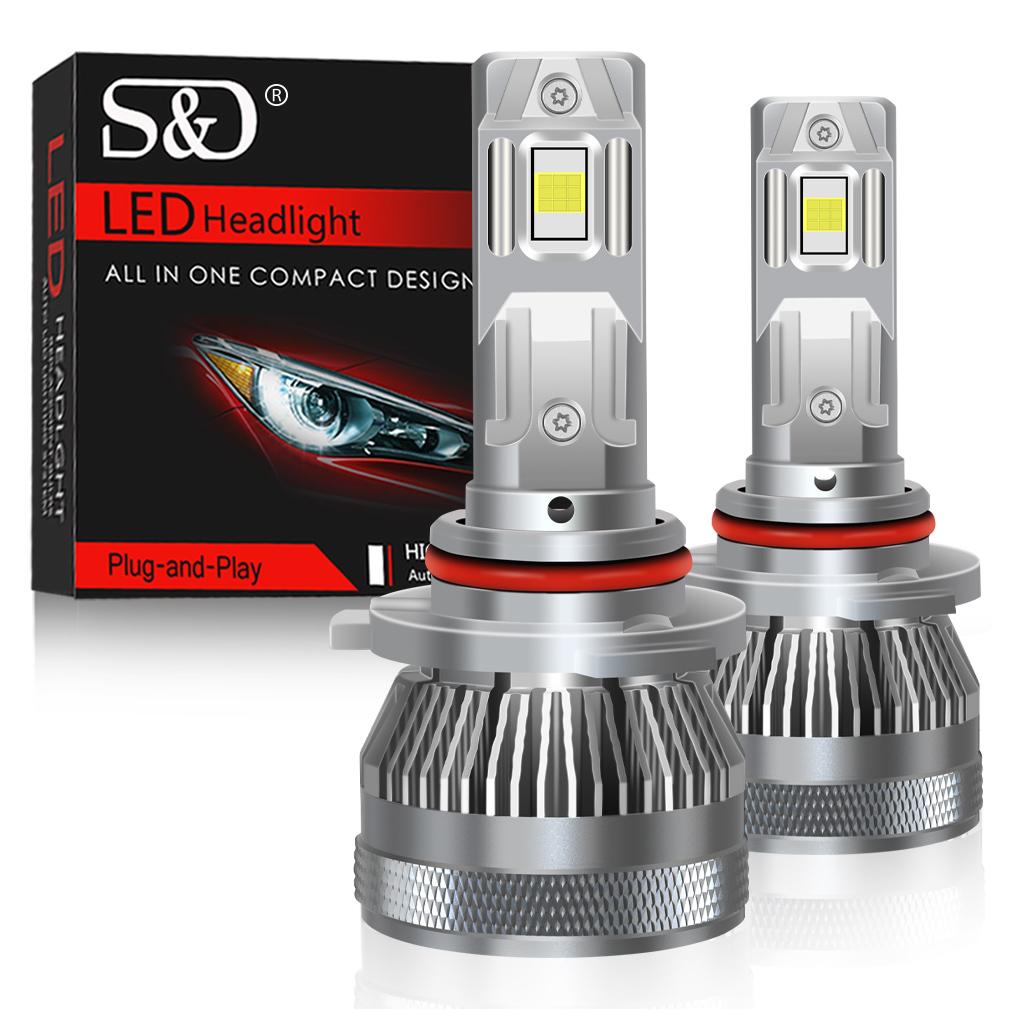 

2 шт. Светодиодные лампы для фар H7 35000 лм 90 Вт H1 H4 H11 H8 9005 HB3 9006 HB4 Светодиодные фары Ближний/дальний свет 6000K 18-ядерные светодиоды CSP 3570 Автомобильная фара 9006 HB4