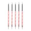 5Pcs Silicone Clay Sculpting Tool Modeling Dotting Pottery Craft for DIY Handicraft Nail Art Cake Decoration