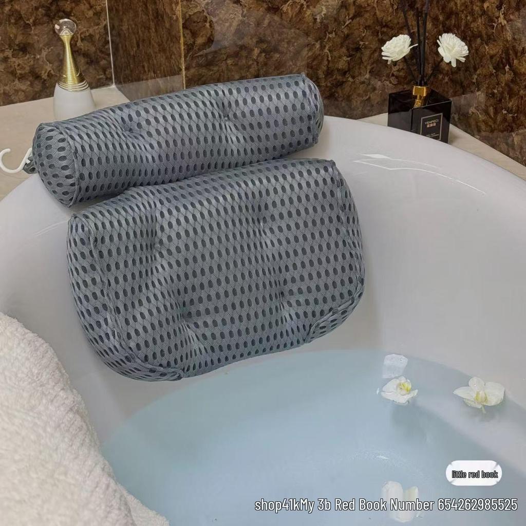 Non-Slip Spa Bathtub Pillow - Luxury Bathroom Cushion for Comfortable Bathing