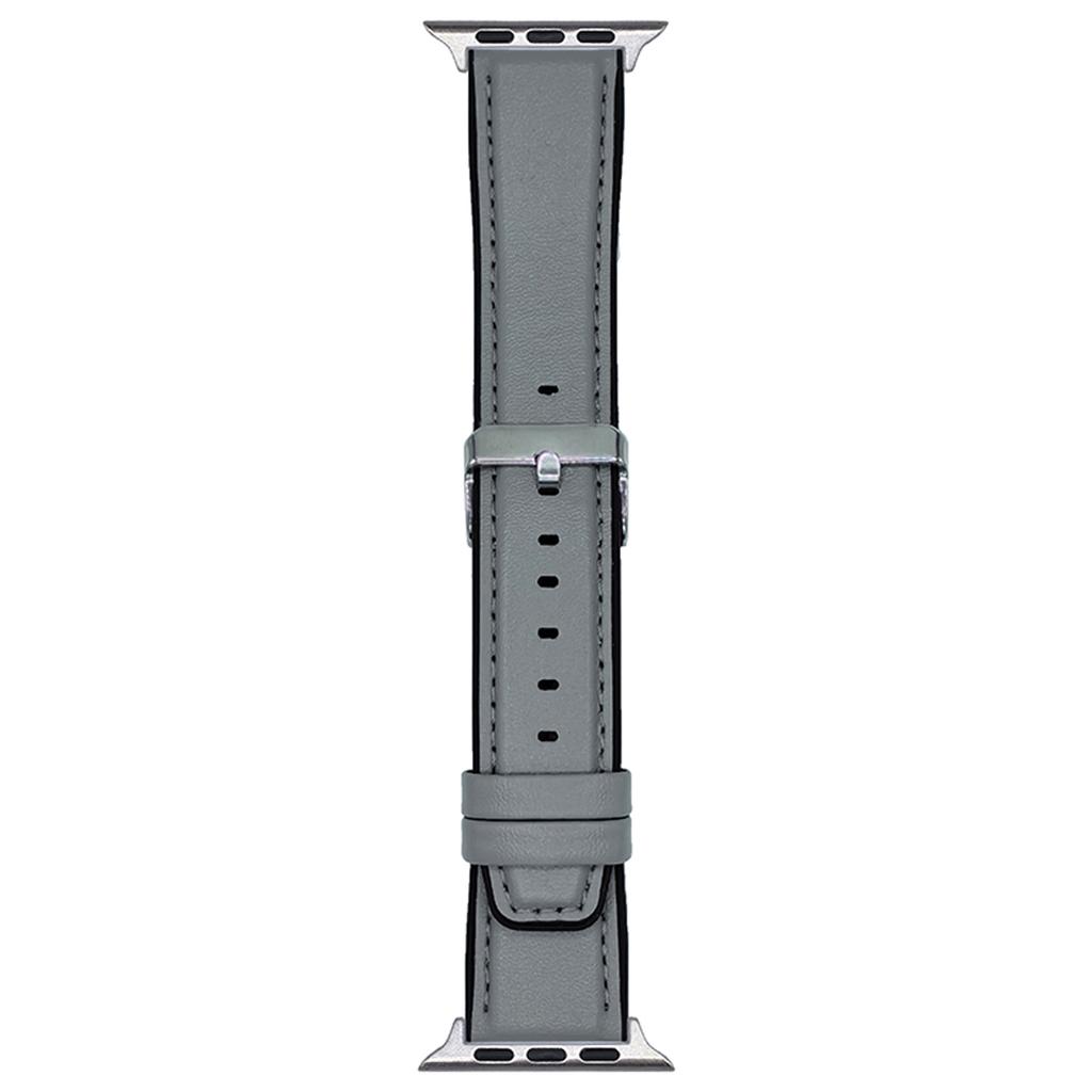 Watch Band for Apple Watch Series 10 Ultra 9 8 7 SE 6 5 4 3 2 1 46mm 49mm 45mm 44mm 42mm Napa Texture PU Covered Silicone Strap